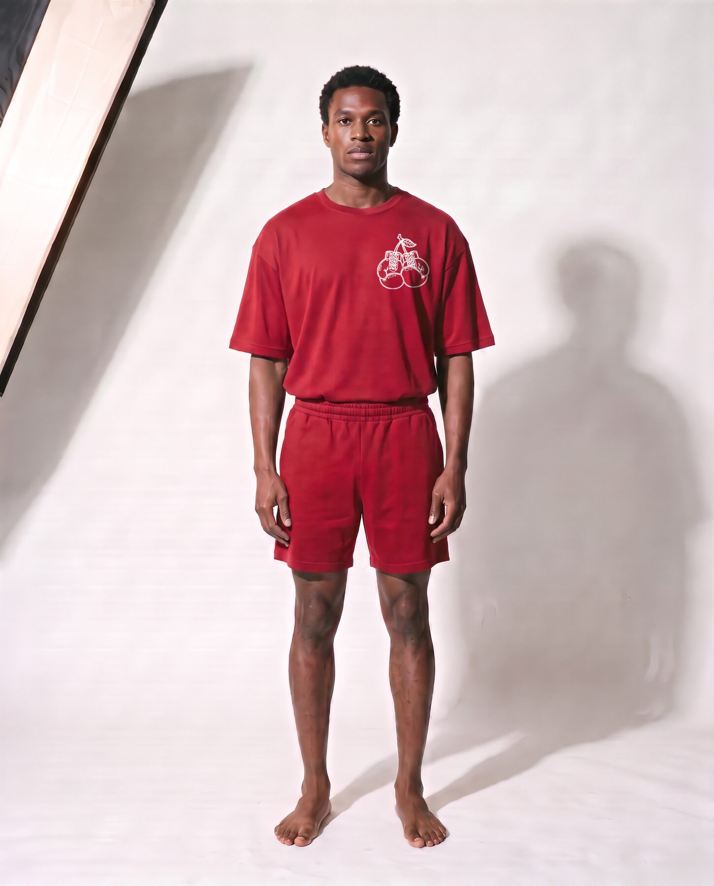 Training Shorts in Cherry Red